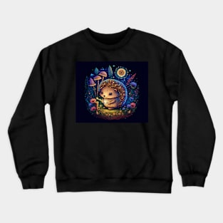 Hedgehog Fairy Tale Scene Crewneck Sweatshirt